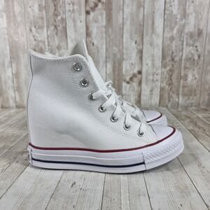 Converse Chuck Taylor All Star Wedge High Top Sneaker‎ White Women's 5.5